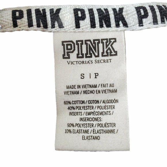 PINK VS Gray Long Sleeve Funnel Neck Sweatshirt S - Picture 11 of 11